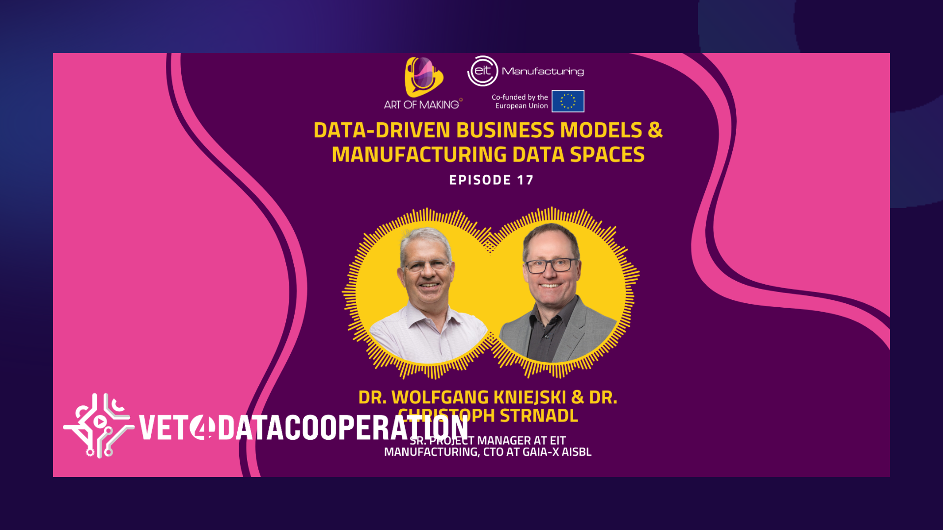 VET4DATACOOPERATION publishes the first podcast: Wolfgang Kniejski discusses Data Spaces and AI in manufacturing